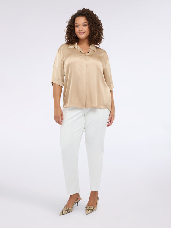 Fiorella Rubino Fiorella Rubino Koszula 5037T001440N002 Écru Regular Fit