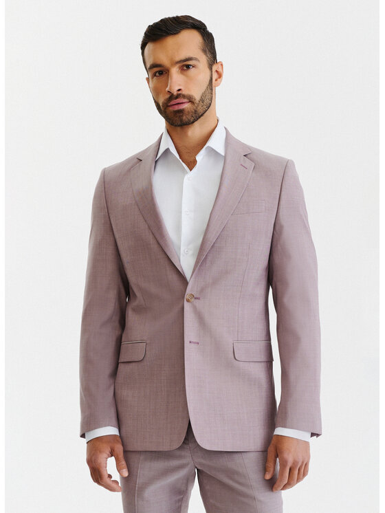 Pako Lorente Pako Lorente Marynarka P23SP-3G-016 Różowy Slim Fit
