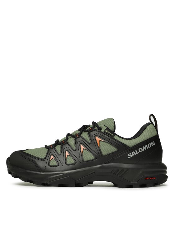 Salomon Salomon Παπούτσια πεζοπορίας X Braze GORE-TEX L47180600 Πράσινο