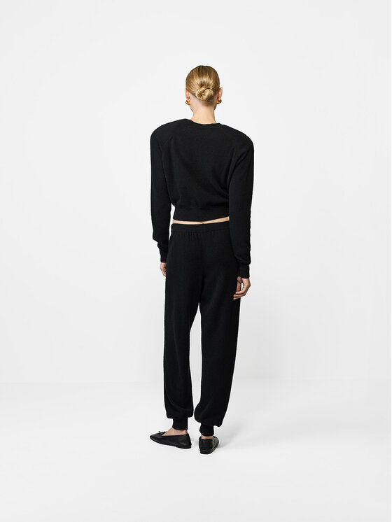La Mania La Mania Pantaloni in maglia MAYRA Nero Basic Fit