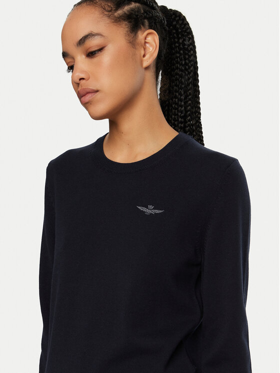 Aeronautica Militare Aeronautica Militare Pullover 242MA1502DL506 Dunkelblau Regular Fit