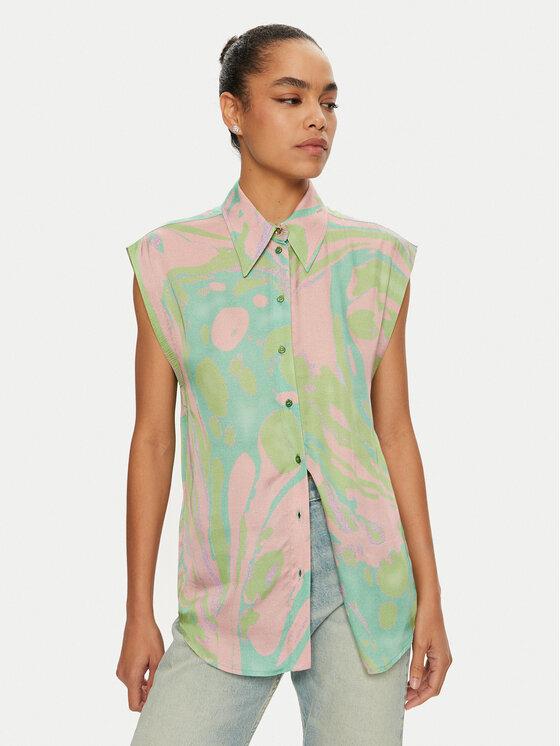 PINKO PINKO Bluse 103116 A1NQ Grün Regular Fit