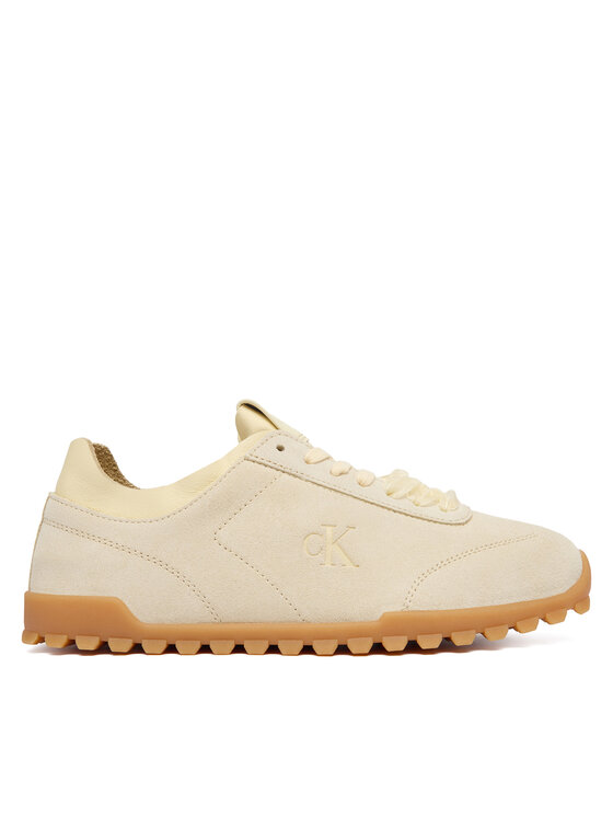 Calvin Klein Sneakers Low Profile Run Mg Sue Db Laces HW0HW03150 Galben