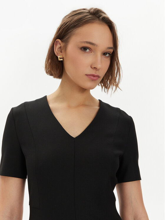 BOSS Boss Vsakodnevna obleka 50493529 Črna Slim Fit