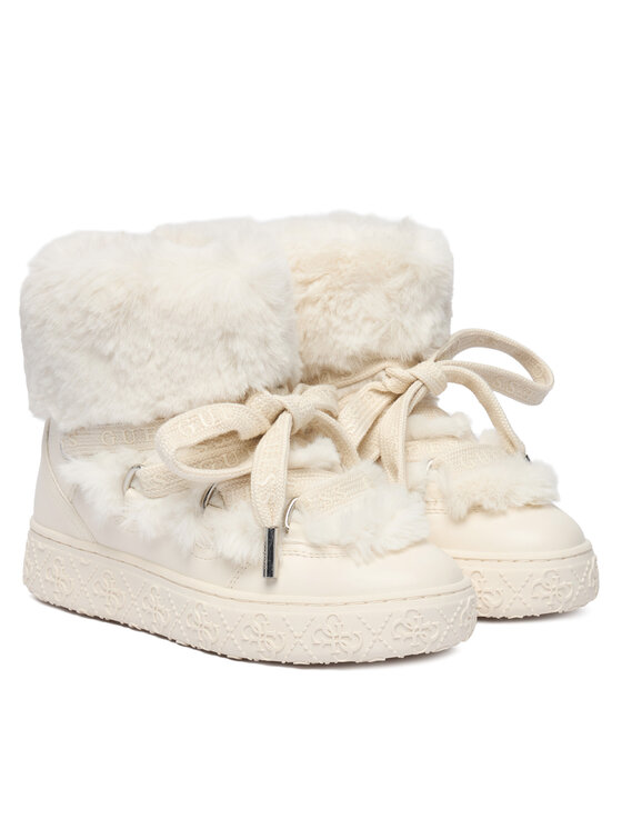 Guess Guess Cizme de zăpadă FLFUEK FUR10 Écru