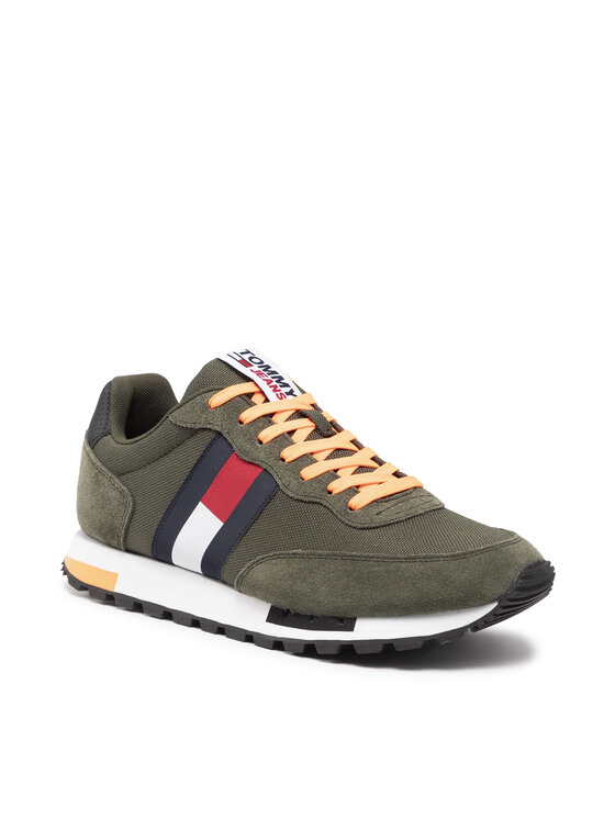 Tommy Jeans Laisvalaikio batai Retro Tjm Mix Pop Runner EM0EM00725 Žalia •  Modivo.lt