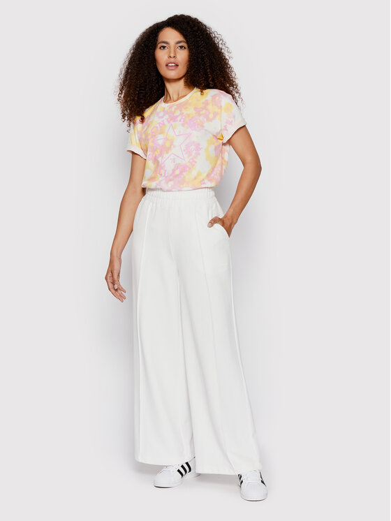 T-shirt Washed Floral Patch 10023208-A02 Giallo