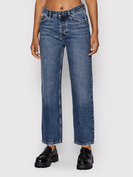 The Kooples Jeans hlače FJEA25004J Modra Regular Fit