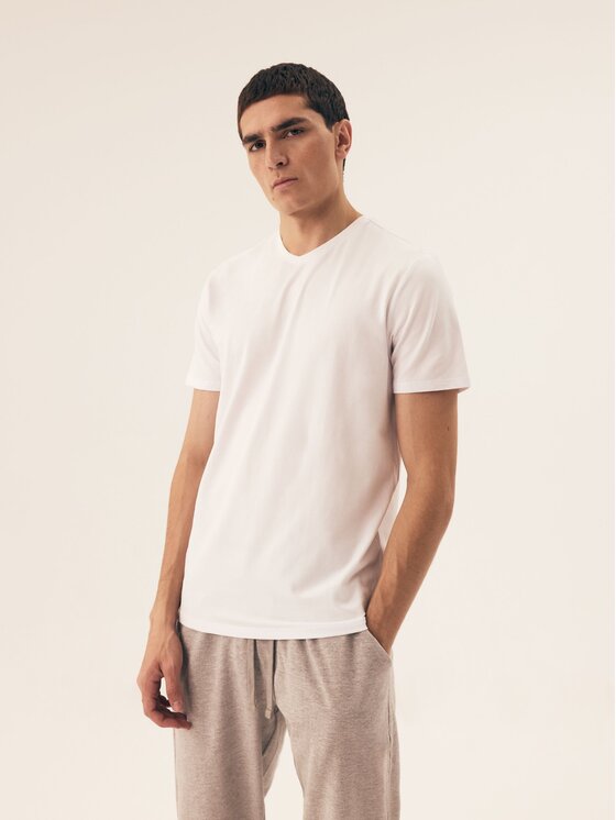 Henderson Henderson Komplet t-shirtów 42975 Biały Regular Fit