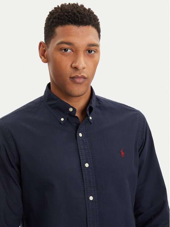Polo Ralph Lauren Polo Ralph Lauren Πουκάμισο Bsr 710772290 Σκούρο μπλε Custom Fit