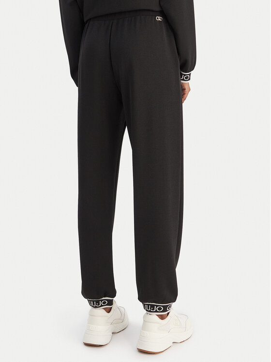 Liu Jo Sport Liu Jo Sport Riidest püksid TF5284 J4747 Must Regular Fit