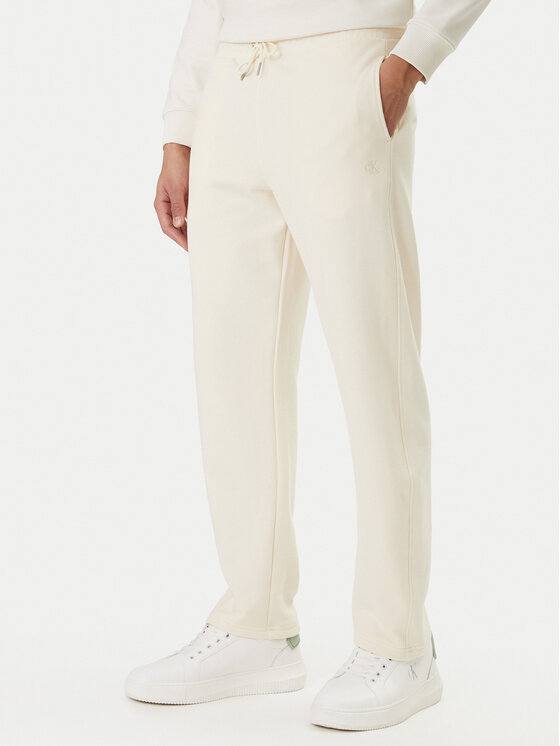 Calvin Klein Jeans Pantaloni trening Monogram LV047F210G Bej Regular Fit