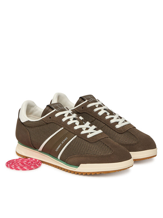 Tommy Jeans Tommy Jeans Sneakersy Tjw Low Profile Runner EN0EN02862 Hnedá