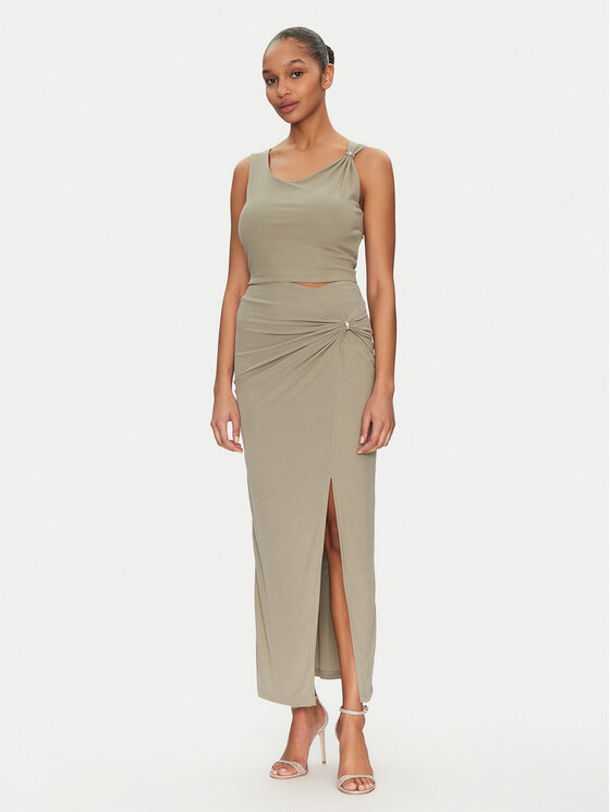 Guess Guess Felső W5GP22 KAQL2 Zöld Regular Fit