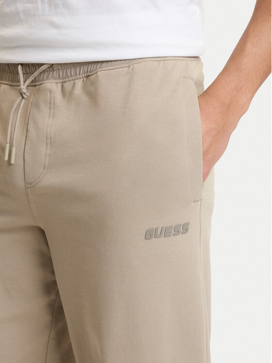 Guess Guess Teplákové kalhoty Z6GB01 K2834 Béžová Regular Fit