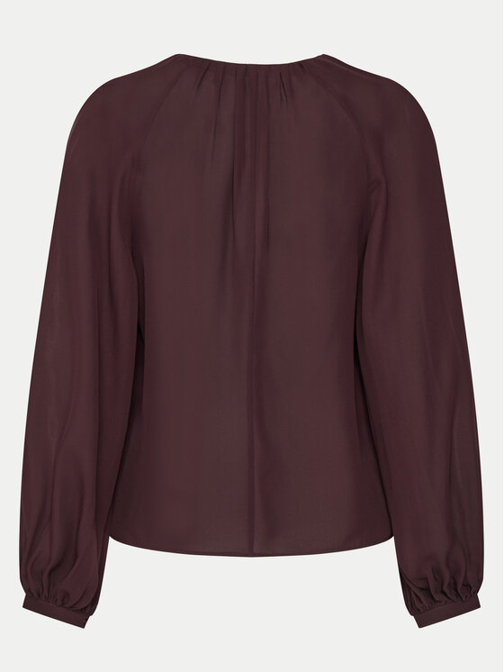 STAUD STAUD Bluse Fabian R24F1106SG Dunkelrot Regular Fit