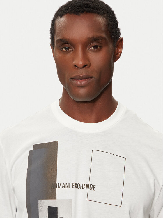 Armani Exchange Armani Exchange T-shirt 6DZTHZ ZJBYZ 61AK Bijela Regular Fit