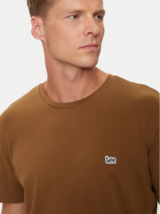 Lee Lee T-Shirt 112355564 Hnědá Regular Fit