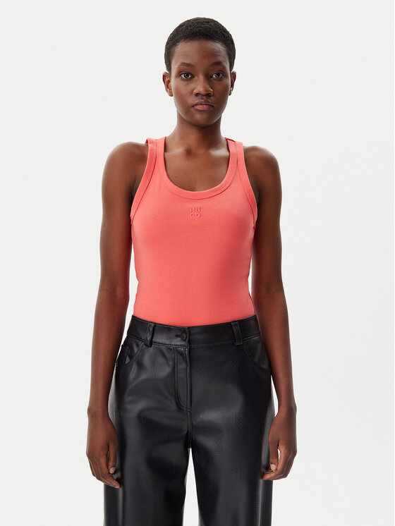 HUGO HUGO Felső Datamia 50514489 Piros Slim Fit