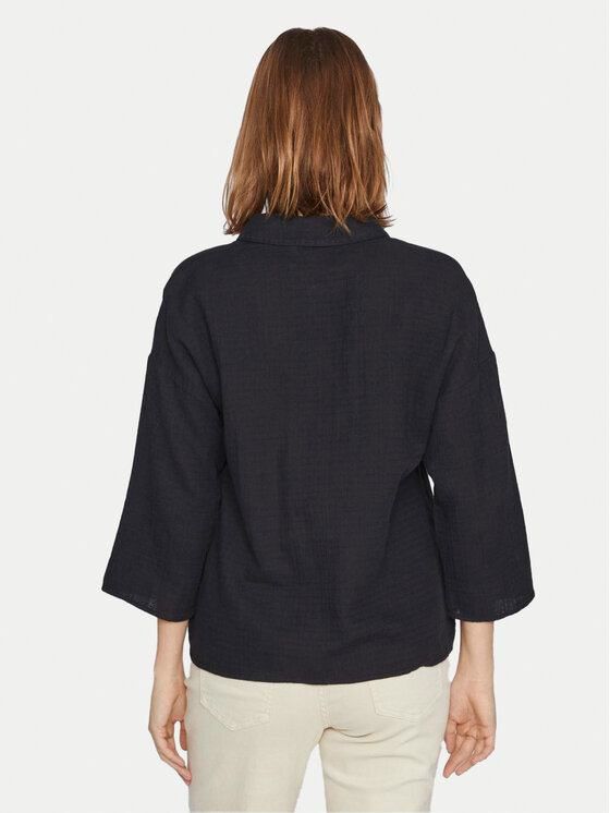 Vila Vila Camicia Lania 14089485 Nero Regular Fit