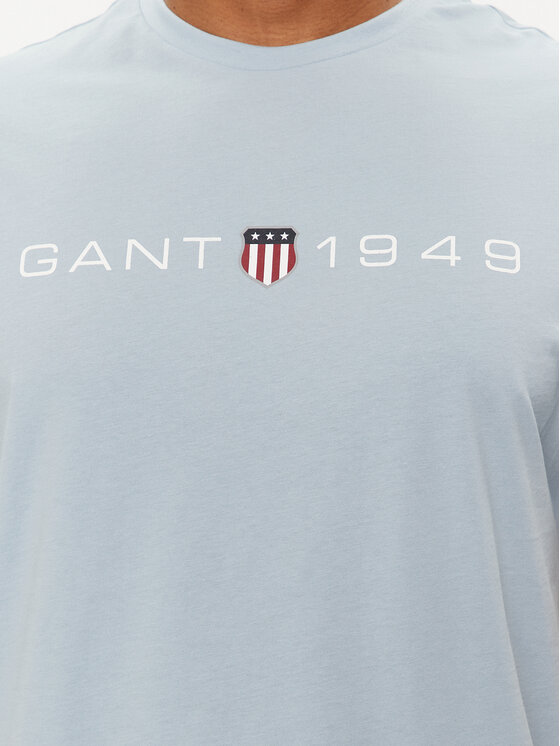 Gant Gant T-Shirt Graphic 2003242 Světle modrá Regular Fit