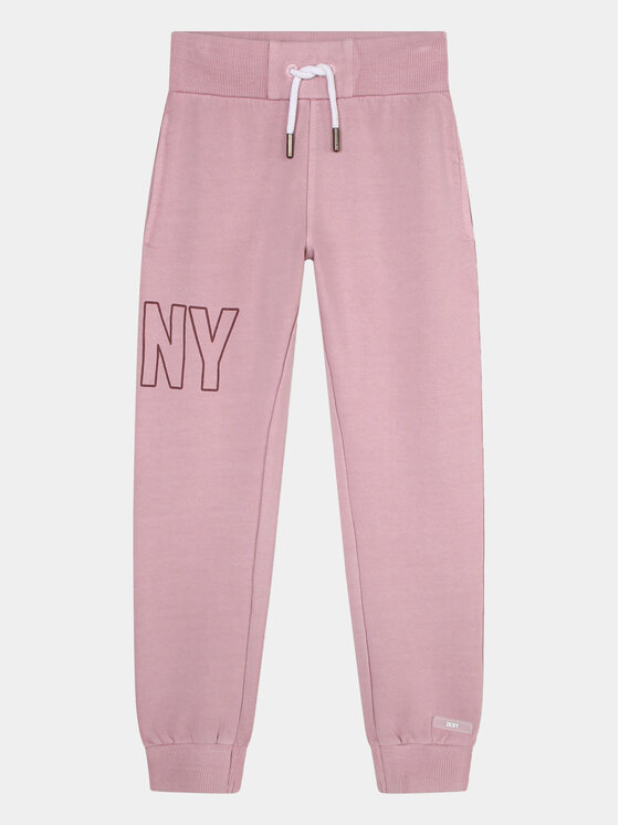 DKNY DKNY Donji dio trenerke D54000 S Ružičasta Regular Fit