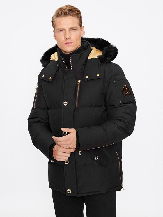 Moose Knuckles Moose Knuckles Pūkinė striukė Gold 3Q Jacket Sharling M32MJ128GS Juoda Regular Fit