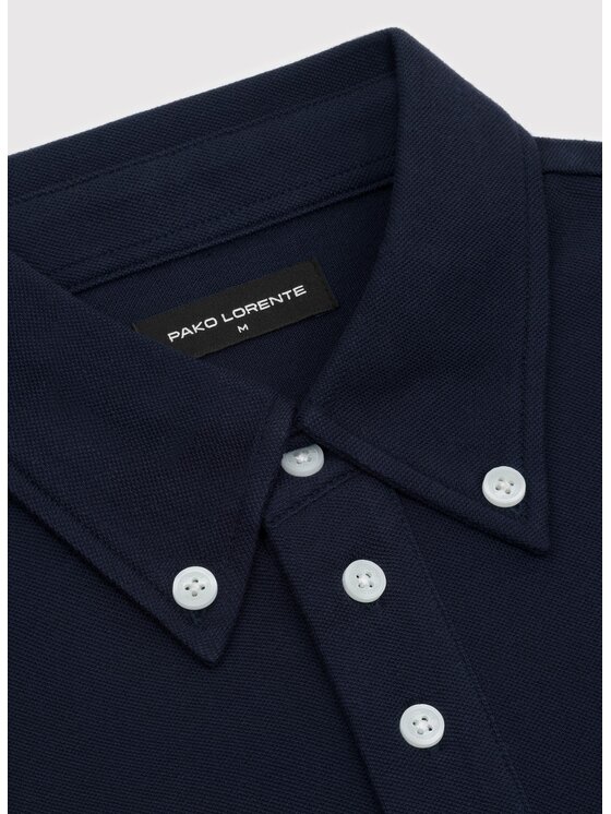 Pako Lorente Pako Lorente Polo P26SF-TX-013 Granatowy Classic Fit