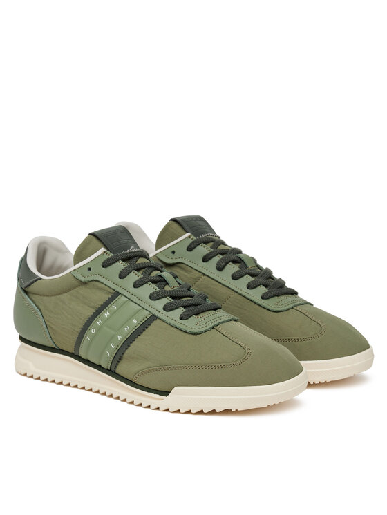 Tommy Jeans Tommy Jeans Tenisice Tjm Runner Cleated Mix Mat. EM0EM01598 Zelena