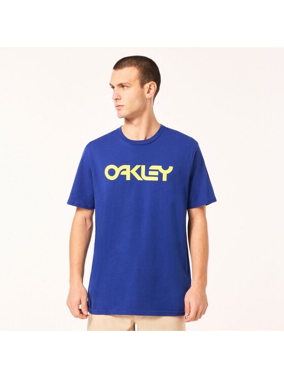 Oakley Oakley T-Shirt FOA404011 Niebieski Regular Fit