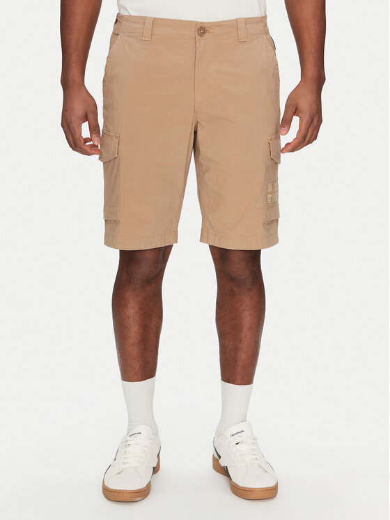 Napapijri Napapijri Pantaloncini di tessuto N-Horton NP0A4HOS Beige Regular Fit