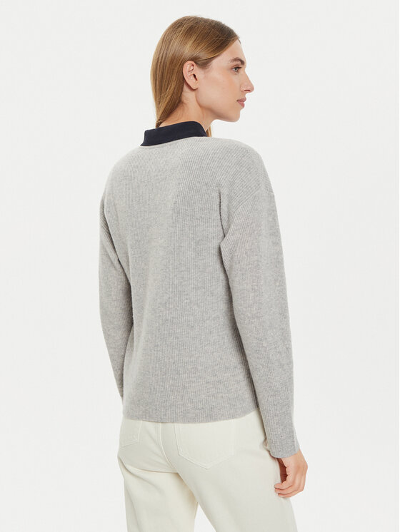 Tommy Hilfiger Tommy Hilfiger Пуловер WW0WW43101 Сив Relaxed Fit