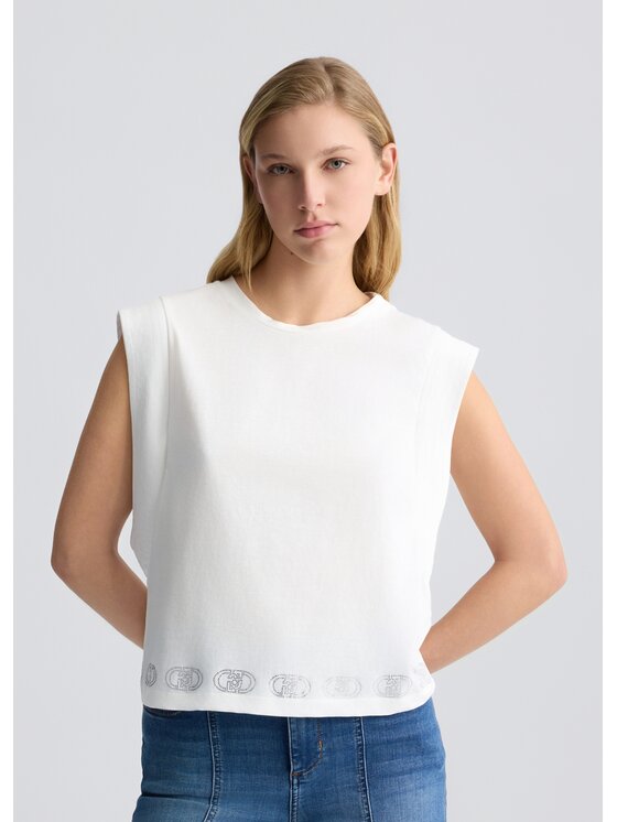 T-Shirt, rozmiar XL, Białe, TA5272J630810105