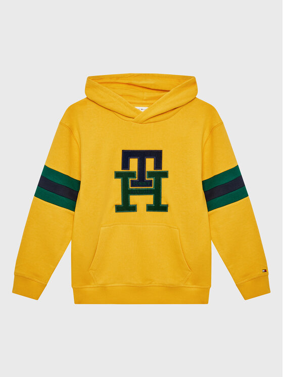 Gyerek Pulóver Tommy Hilfiger, Méret: 16Y, Sárga, Icon Monogram KS0KS00312 D