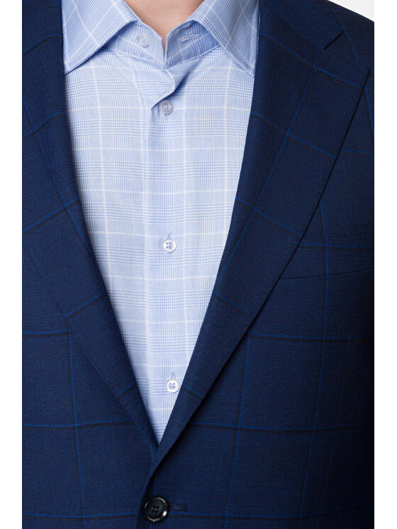 Lancerto Lancerto Garnitur Bangkok Granatowy Regular Fit