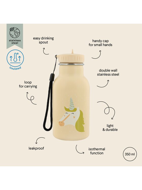 Trixie Baby Trixie Baby Butelka termiczna Termiczna butelka 350 ml - Jednorożec Beżowy