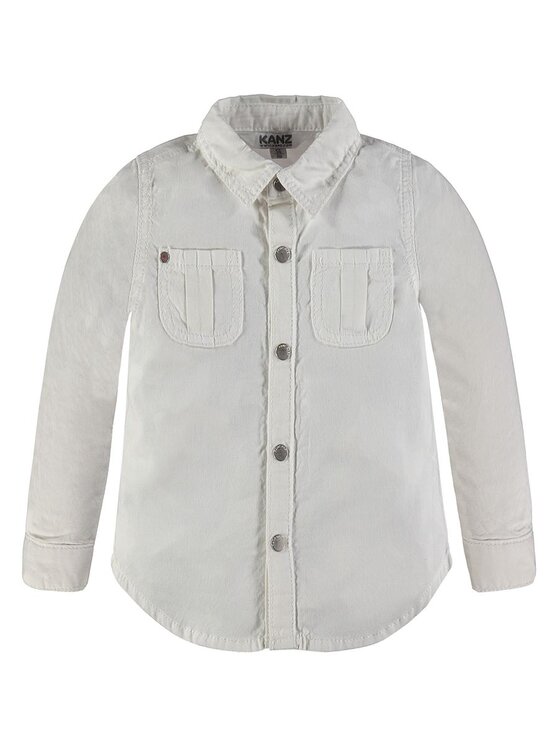 Kanz Kanz Koszula 1726633-1050 Biały Basic Fit