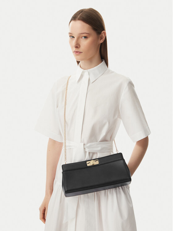 Tommy Hilfiger Geantă Th Modern Clutch AW0AW18727 Negru