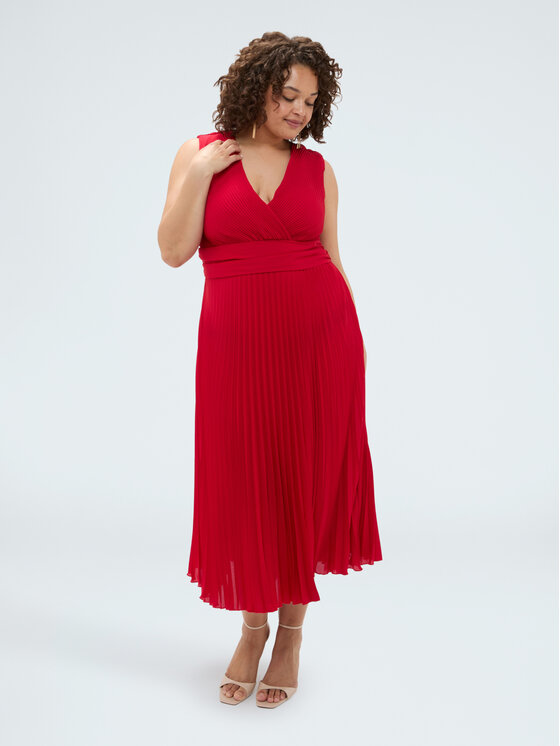Fiorella Rubino Fiorella Rubino Sukienka koktajlowa 7012T001853N016 Czerwony A-Line Fit