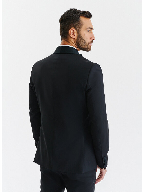 Pako Lorente Pako Lorente Marynarka P000B-3S-001 Czarny Slim Fit