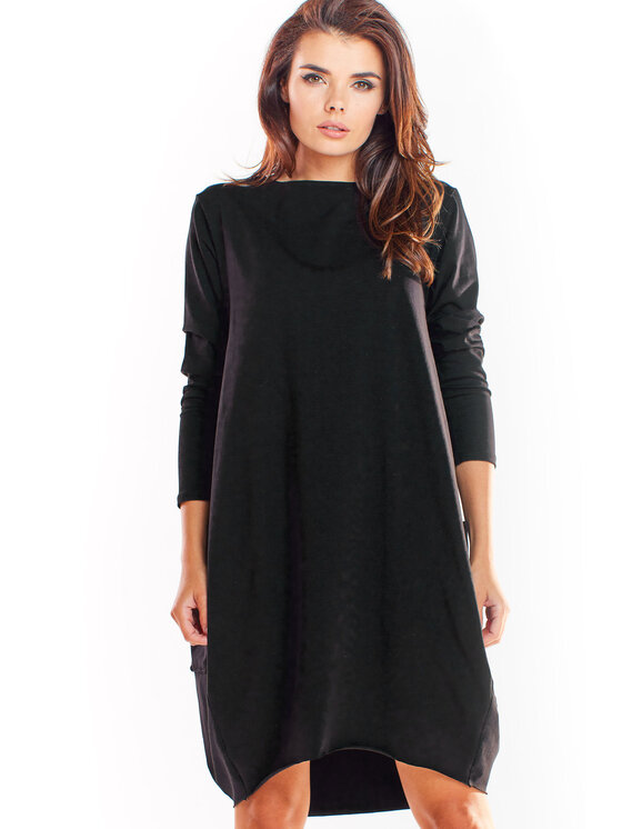 Infinite You Infinite You Úpletové šaty M232 Čierna Basic Fit