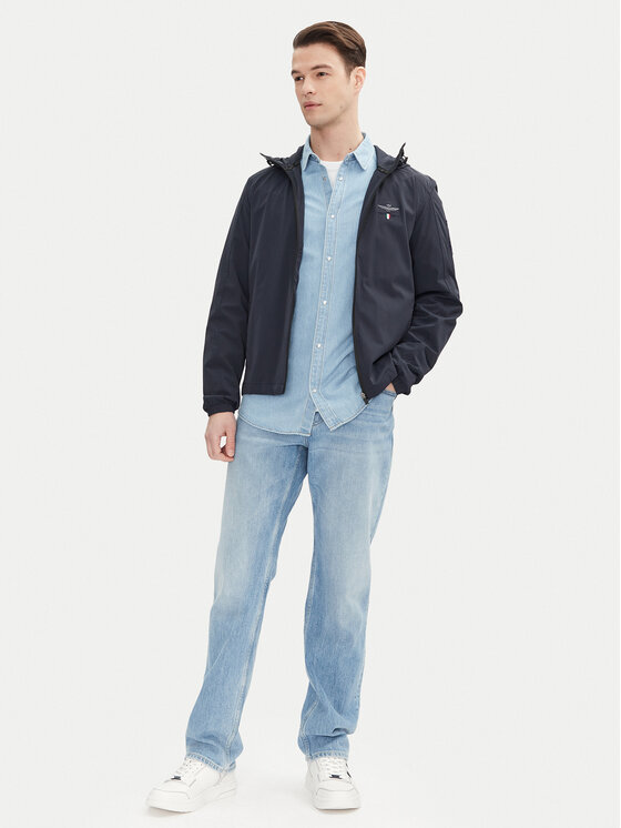 Aeronautica Militare Aeronautica Militare Kurtka przejściowa 251AB2204CT3264 Granatowy Regular Fit