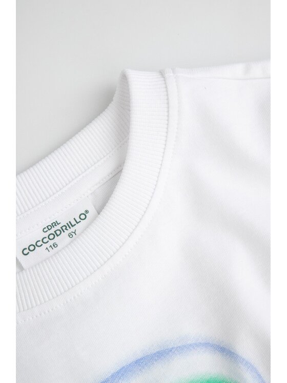 Coccodrillo Coccodrillo T-Shirt ZC6143202GBK-001 Bílá Regular Fit