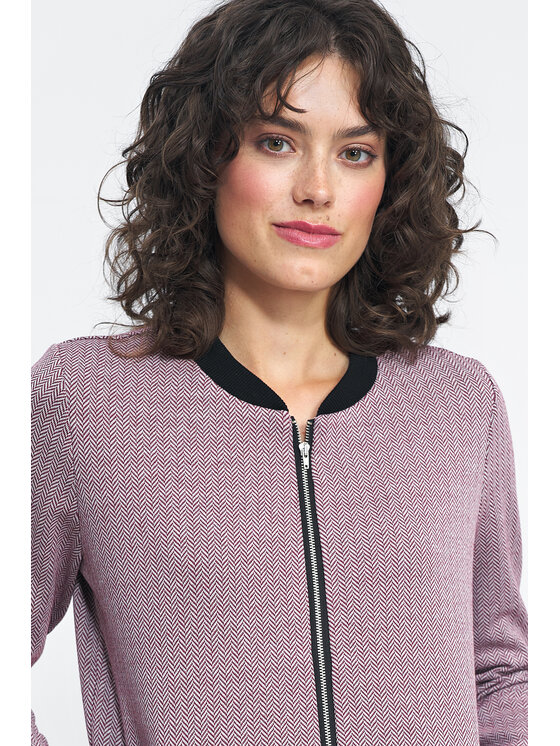 NIFE NIFE Mikina BL05 Bordó Regular Fit
