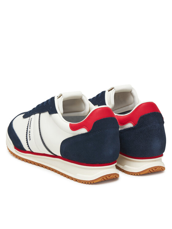 Tommy Jeans Tommy Jeans Sneakersy Tjm Retro Runner Cleated EM0EM01619 Biela
