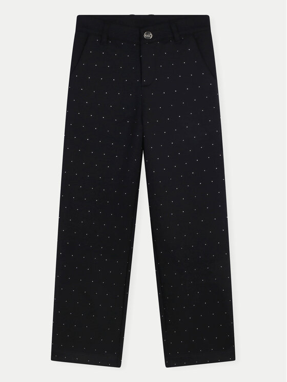 MICHAEL KORS KIDS MICHAEL KORS KIDS Штани з тканини R30179 D Чорний Wide Leg
