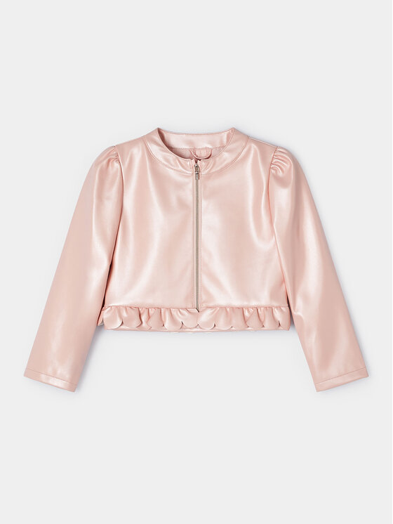 Mayoral Mayoral Яке от имитация на кожа 3470 Бежов Regular Fit