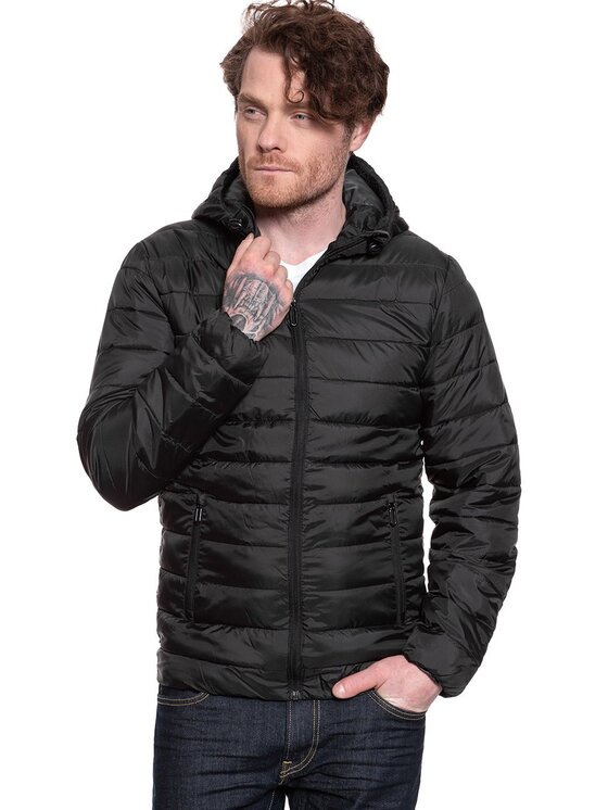 Only & Sons Only & Sons Kurtka przejściowa EDDI HOODED PUFFER Czarny Regular Fit