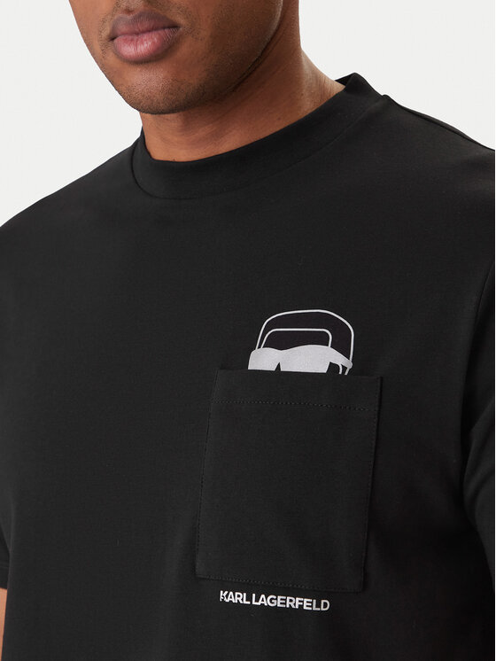 KARL LAGERFELD KARL LAGERFELD T-särk 755047 561221 Must Regular Fit