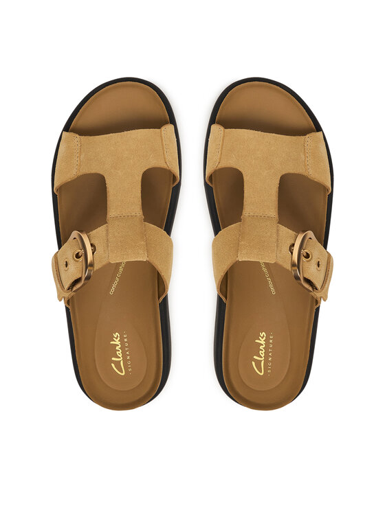 Clarks Clarks Šľapky Aristella West 26185811 Hnedá